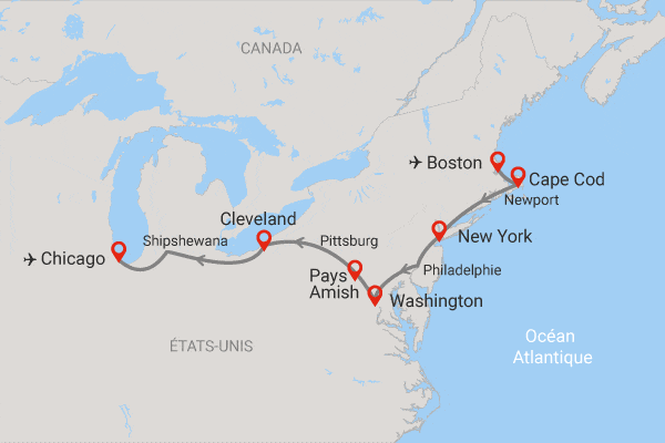 Circuit Découverte de l'Est Américain boston Etats-Unis