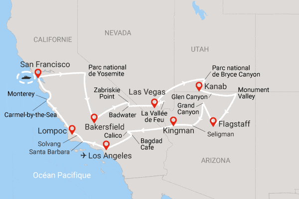 Circuit American Dream + extension Universal los_angeles Etats-Unis