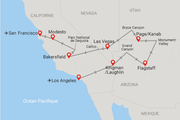 Circuit Beautés essentielles de l'Ouest américain los_angeles Etats-Unis