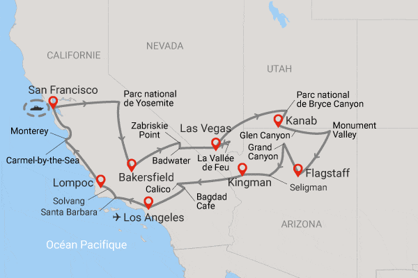 Circuit American dream los_angeles Etats-Unis