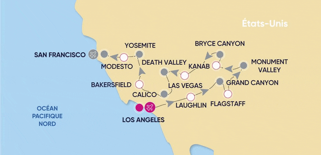 Circuit Ouest Express los_angeles Etats-Unis