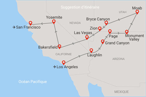 Carte itinéraire