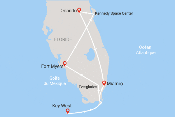 Circuit Beautés et Secrets de la Floride miami Etats-Unis