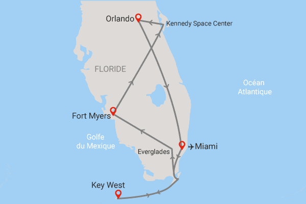 Circuit Soleil et secrets de la Floride et des Keys miami Etats-Unis