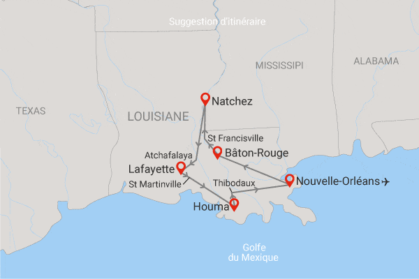 Autotour Authentique Louisiane en Liberté new_orleans Etats-Unis