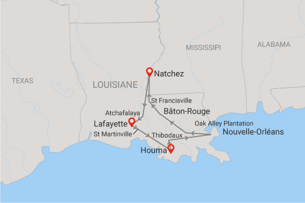 Circuit Coeur de Louisiane, entre Bayous et Plantations new_orleans Etats-Unis