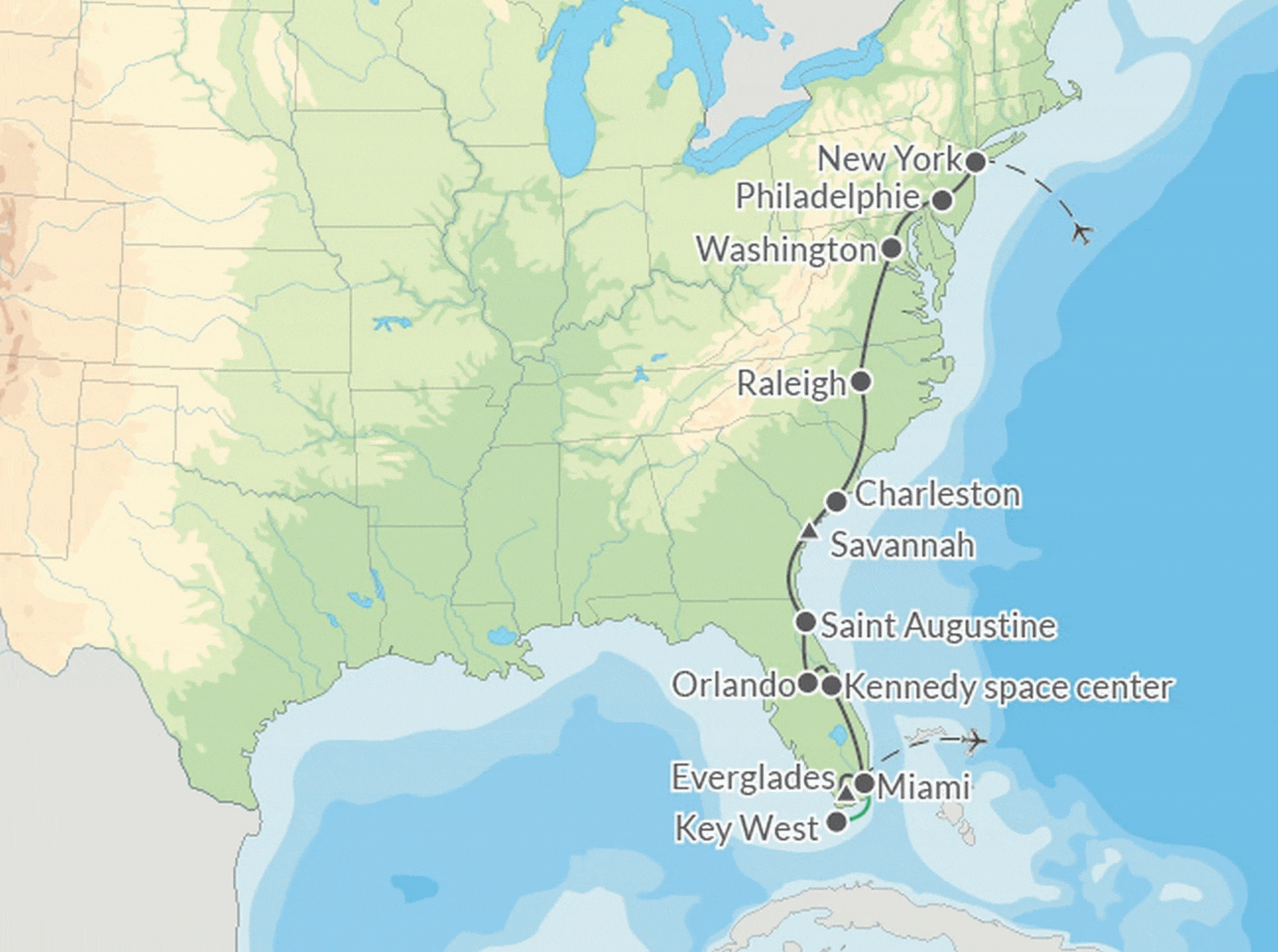 Autotour De New-York au Soleil de Floride - Explorateur - SUP new_york Etats-Unis