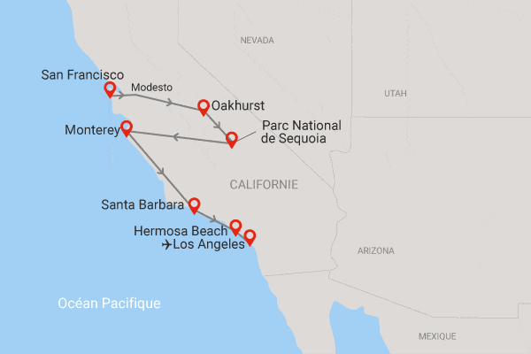 Autotour Toute la Californie en liberté san_francisco Etats-Unis