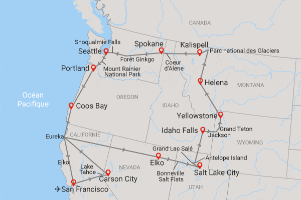 Circuit Terres Sauvages de l'Ouest américain (petit groupe) san_francisco Etats-Unis