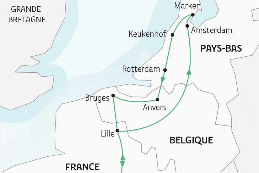 Croisière La Belgique et la Hollande, à fleur de rivière lille France Nord-Pas-de-Calais