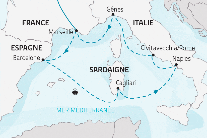 Croisière La croisière des Bretons - Splendeurs de la Méditerranée (transfert car) marseille France Provence-Cote d Azur