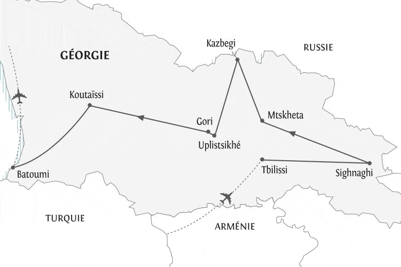 Circuit La Géorgie, entre Caucase et mer Noire tbilissi Georgie