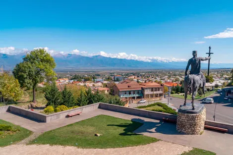 Statue du roi Erekle à Telavi