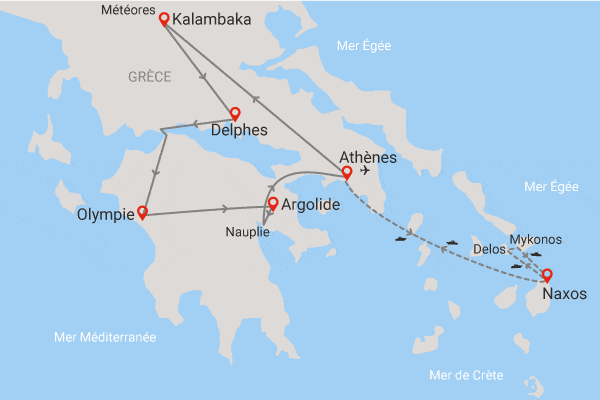 Circuit De la Grèce antique aux îles des Cyclades athenes Grece