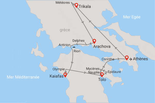 Circuit Grand Tour de Grèce (maximum 24 participants) athenes Grece