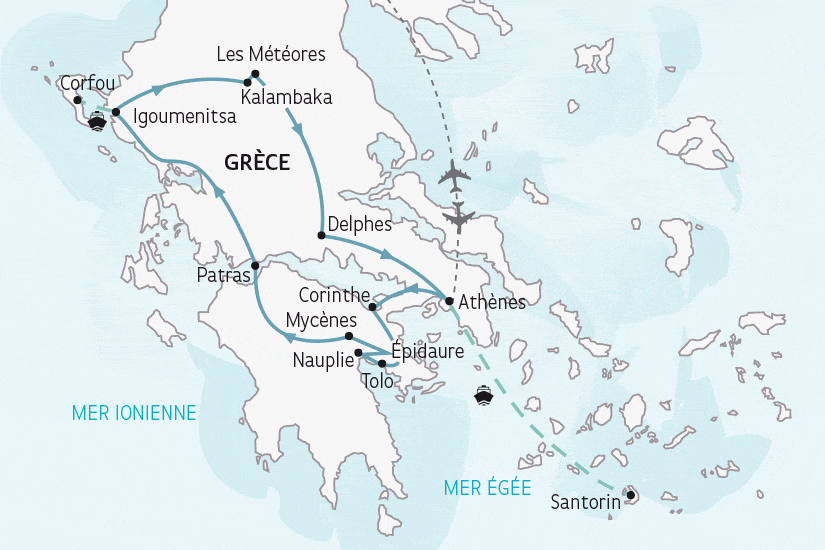 Circuit Grand Tour de Grèce athenes Grece