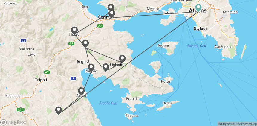 Circuit Grèce continentale à vélo : sur les traces des héros antiques athenes Grece