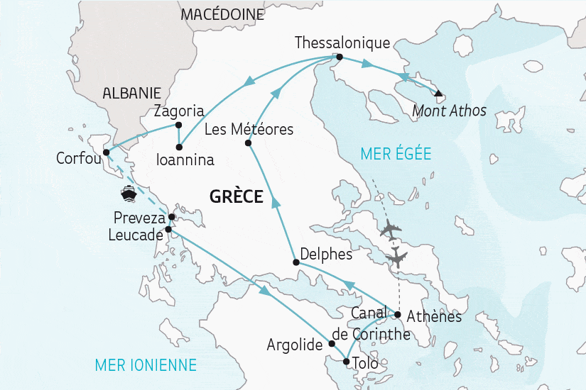 Circuit L'Odyssée Grecque athenes Grece