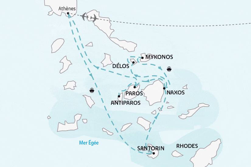 Circuit Périple au coeur des Cyclades athenes Grece