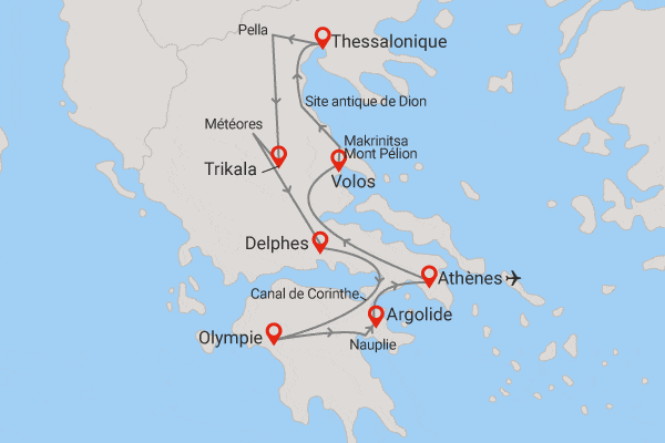 Circuit Richesses de la Grèce du Nord au Sud athenes Grece