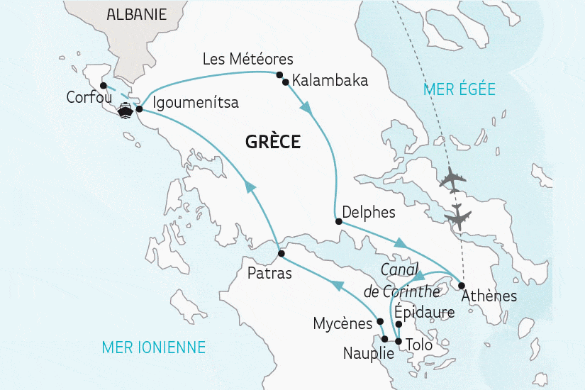 Circuit Trésors de la Grèce Antique et Corfou athenes Grece