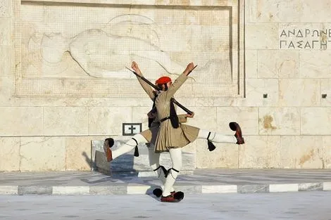 Relève de la garde à Athènes