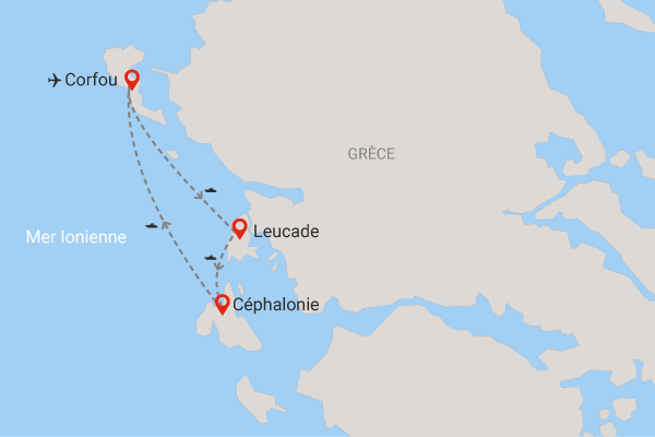 Combiné hôtels 3 îles : Corfou - Leucade - Cephalonie corfou Grece