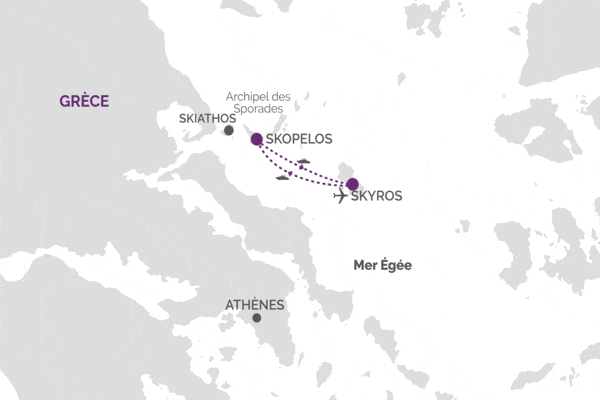 Combiné hôtels Combiné 2 îles Skyros - Skopelos en 8 jours skyros Grece