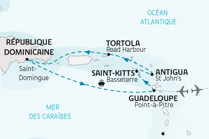 Combiné croisière et hôtel La Croisière des Bretons - Sous le Soleil des Caraïbes pointe_a_pitre Guadeloupe