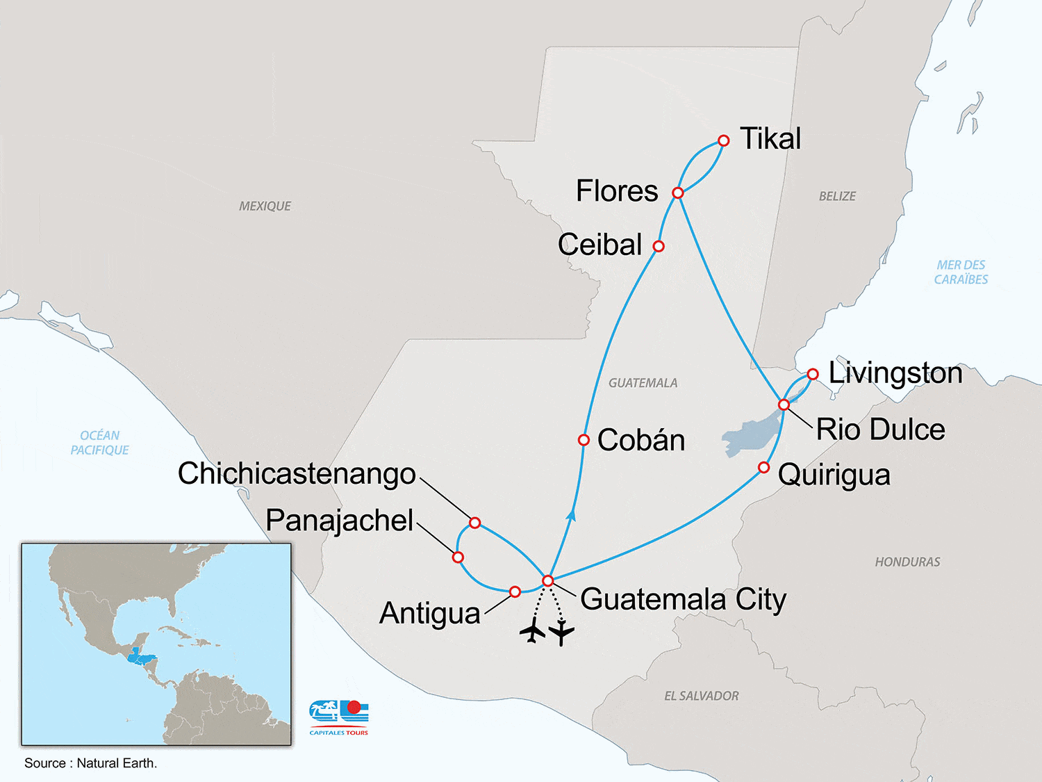 Circuit Terre des Mayas guatemala_city Guatemala