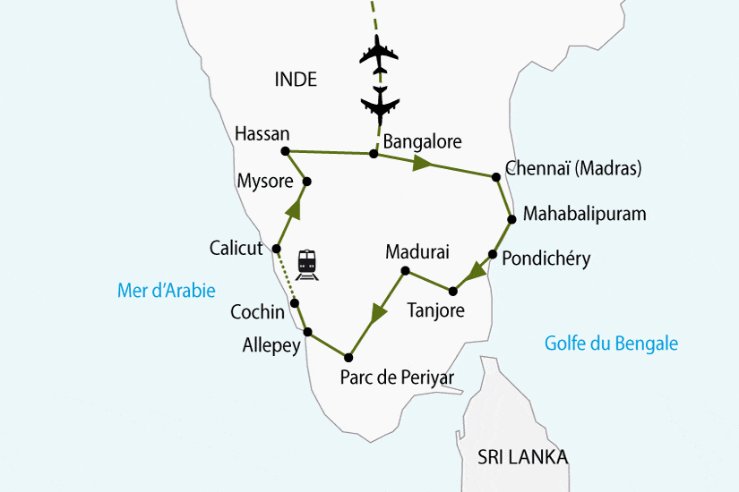 Circuit Comptoirs des Indes, Magie de l'Inde du Sud bangalore Inde
