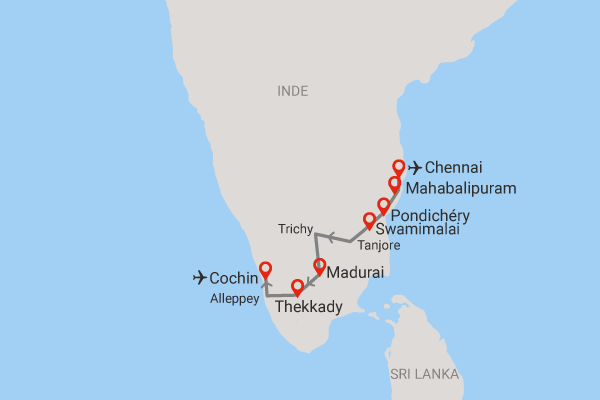 Circuit Héritages et senteurs d'Inde du sud. chennai Inde
