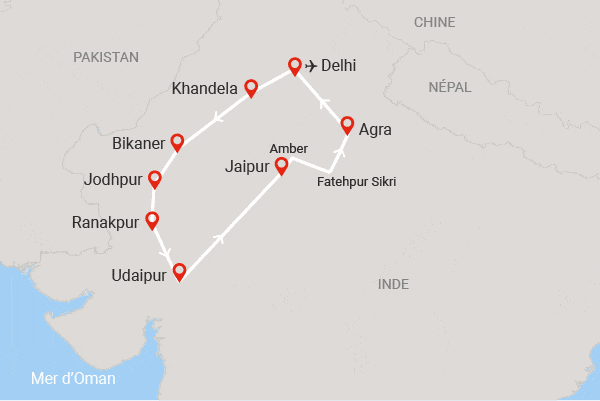 Circuit Passionnément Rajasthan en privatif delhi Inde