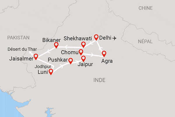 Circuit Perles du Rajasthan (en privatif) - catégorie delhi Inde
