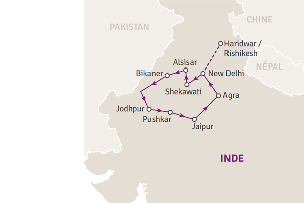 Circuit Trésors du Rajasthan & extension Haridwar delhi Inde