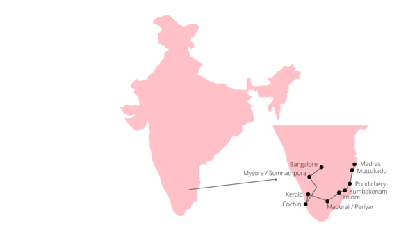 Circuit Grand Tour de l'Inde du Sud madras Inde