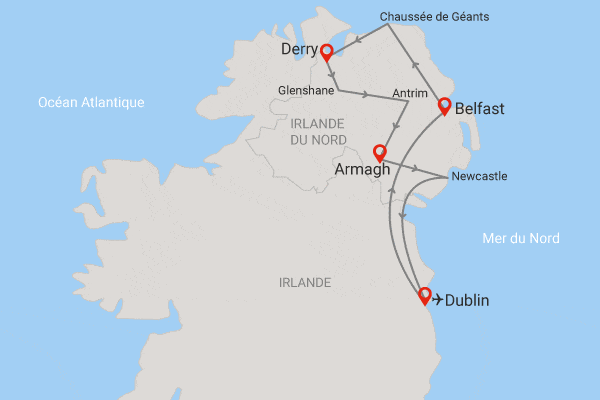 Circuit Attachante Irlande du Nord dublin Irlande