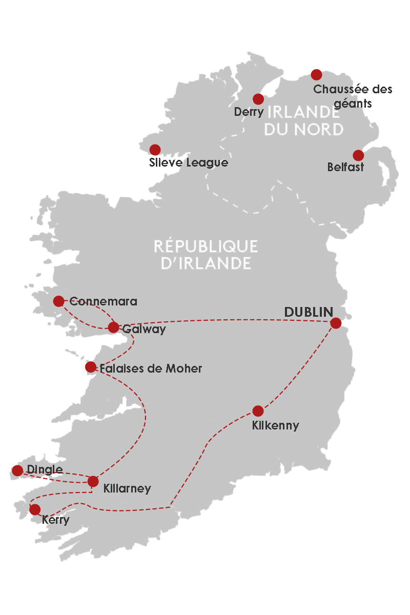 Autotour L'Ouest & Dublin - Manoir et Hôtel dublin Irlande