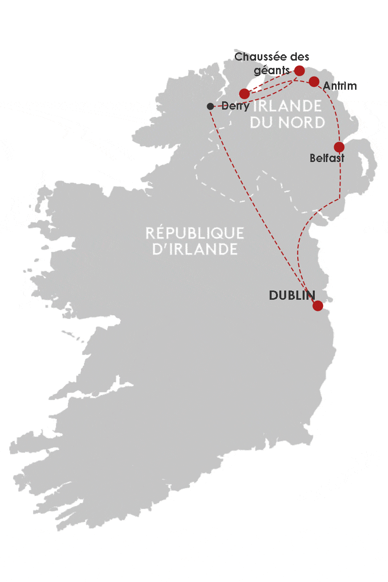 Autotour Paysages du Nord - Hôtel dublin Irlande