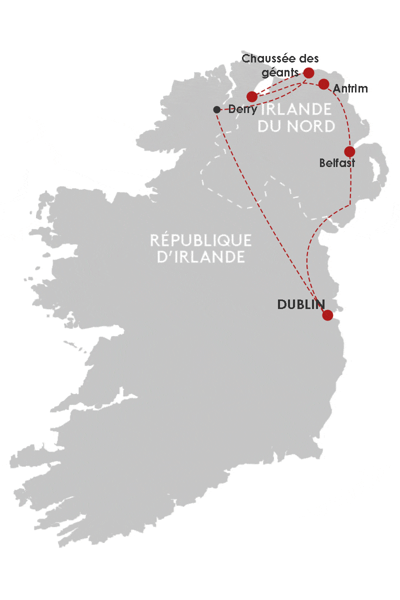 Autotour Paysages du Nord - B&B dublin Irlande