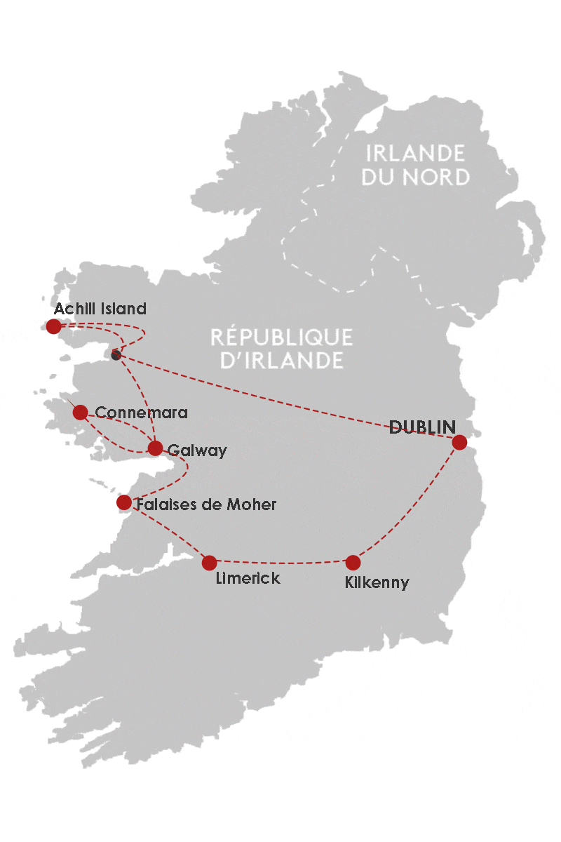 Autotour Road Trip Irlandais - B&B dublin Irlande