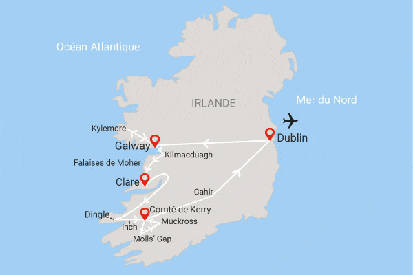 Circuit Beautés d'Irlande, la belle émeraude dublin Irlande