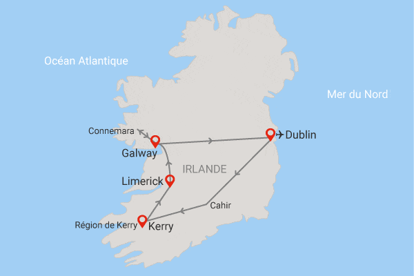 Circuit Beautés d'Irlande, la belle émeraude dublin Irlande