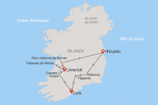 Autotour L'Irlande culinaire en liberté dublin Irlande