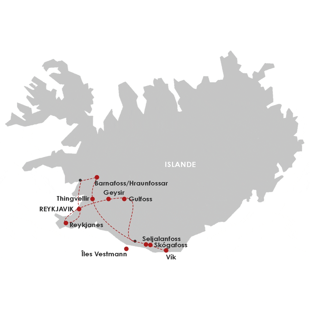 Autotour Incontournables du Sud keflavik Islande