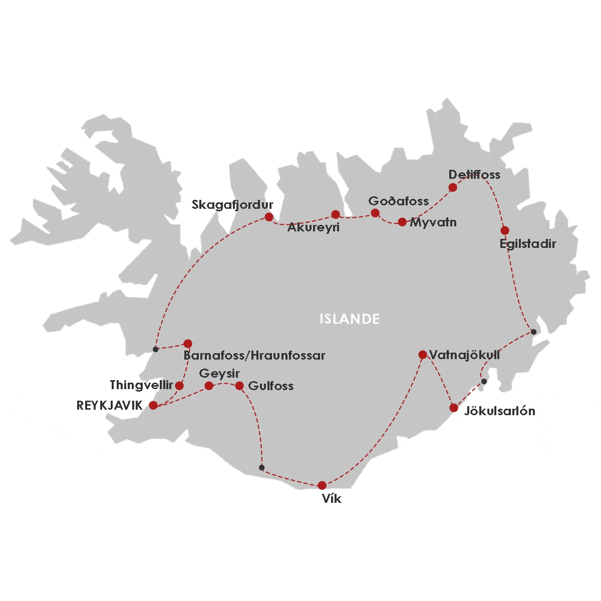Autotour Islande 360° - SDB Privative keflavik Islande