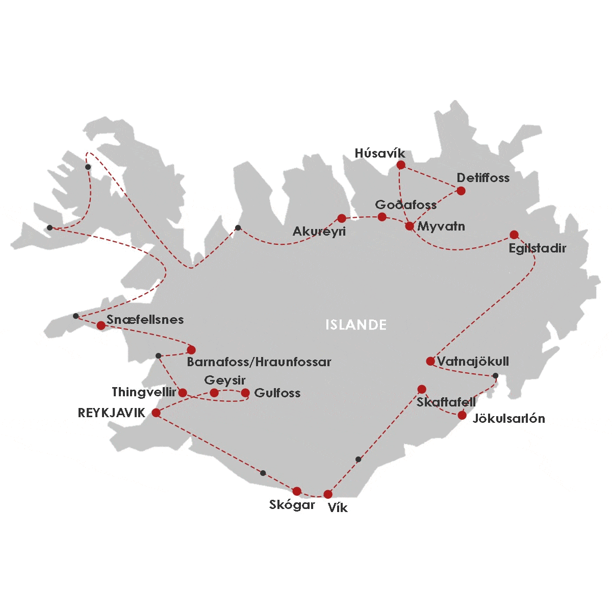 Autotour Islande Intégrale - SDB Privative keflavik Islande