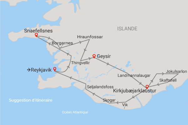 Autotour Balade dans le sud Islandais reykjavik Islande