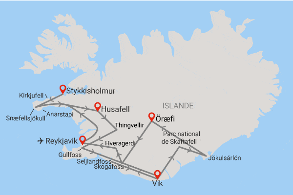 Circuit Expérience islandaise reykjavik Islande