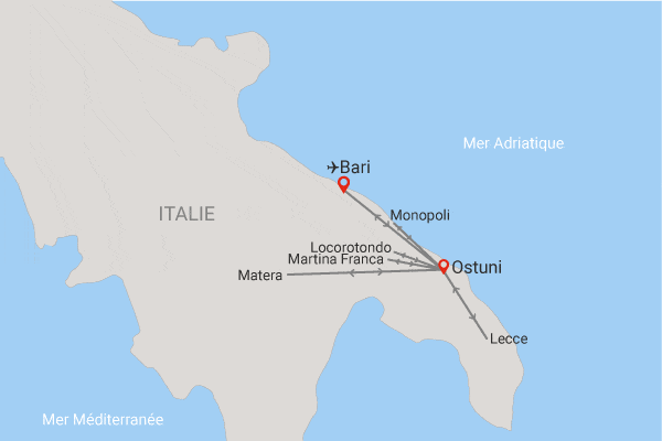 Circuit Richesses des Pouilles bari Italie